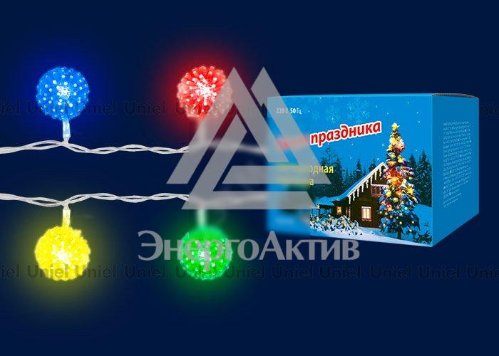 ULD-S0280-020/DTA RGB IP20 BALLS Гирлянда светодиодная «Шарики» с контроллером, 20 светодиодов, 2,8 м, RGB, IP20, провод прозрачный. (07921) купить по выгодной цене с доставкой