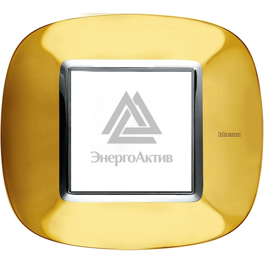 Axolute Накладки декоративные в форме эллипса глянцевые/золото на 2 модуля купить по выгодной цене с доставкой