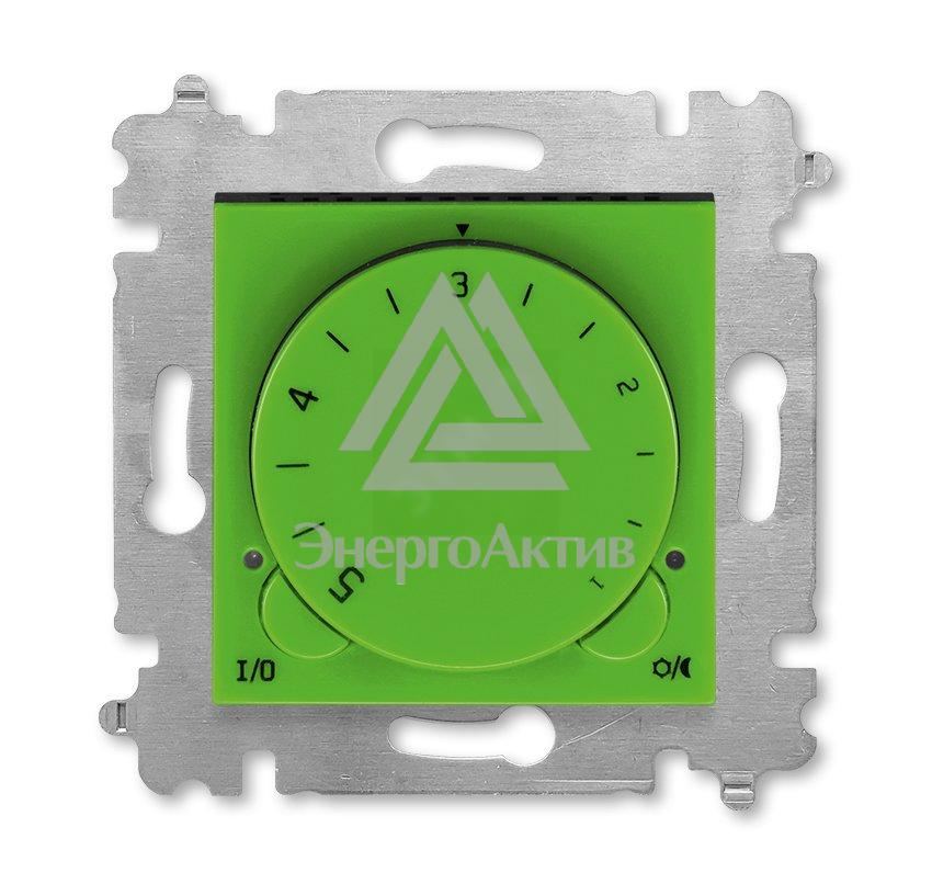 Терморегулятор ABB Levit с поворотной ручкой 16А зелёный / дымчатый чёрный (3292H-A00003 67W) купить по выгодной цене с доставкой