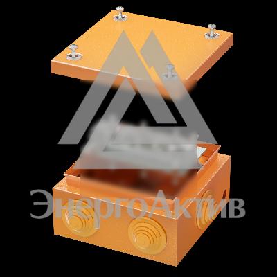 Коробка стальная FS с кабельными вводами и клеммниками IP55 150х150х80мм 6р 450V 20A 10мм.кв  нерж.контакт (FSK31610) купить по выгодной цене с доставкой