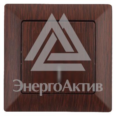 Выключатель с подсветкой, 10А-250В, СУ, Solo, венге,4-102-10 (Б0043275) купить по выгодной цене с доставкой
