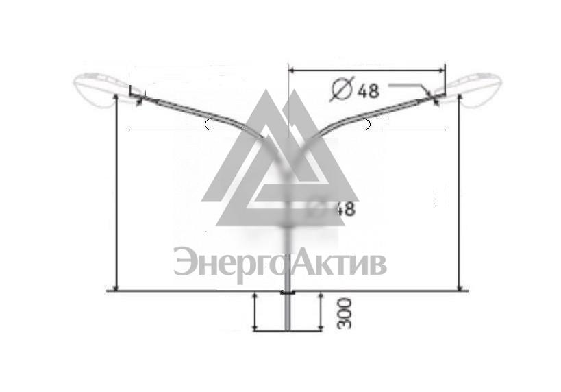 Кронштейн К2К-1.3-2.0-0.075-0.048-180 горячеоцинкованный (В00001297) купить по выгодной цене с доставкой
