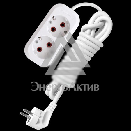 Удлинитель бытовой 2х3м с заземлением 10А У10-553 (553-03) купить по оптовой цене с доставкой