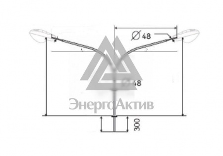 Кронштейн К2К-1.3-2.0-0.075-0.048-180 горячеоцинкованный (В00001297) купить по оптовой цене с доставкой