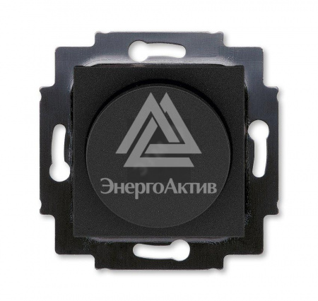 Светорегулятор ABB Levit поворотно-нажимной 60-600 Вт R антрацит / дымчатый чёрный (3294H-A02247 63W) купить по оптовой цене с доставкой
