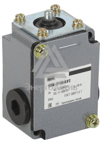 Выключатель концевой ВПК-2110-БУ2, толкатель, IP65, IEK (KV-1-2110-1) купить по оптовой цене с доставкой