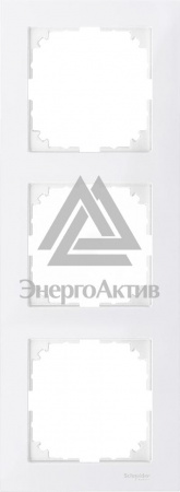 M-Pure Рамка 3 поста полярно-белый купить по оптовой цене с доставкой