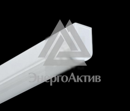 Светильник люминесцентный ЛПО-46-1х36-604 Luxe овальный призма компенсированный (Поликарбонат) купить по оптовой цене с доставкой