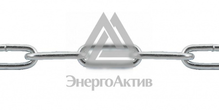 Цепь DIN763 10мм длиннозвенная оцинкованная (10м) (00004993) купить по оптовой цене с доставкой