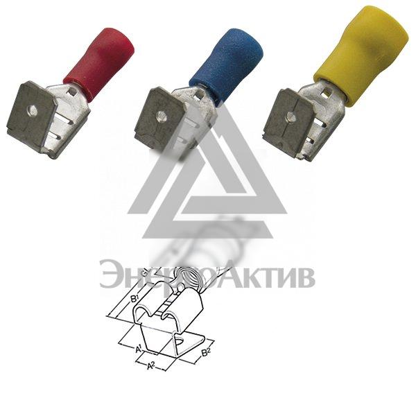 Гильза плоская штепсельная изолированная 4-6/6.3x0.8 упаковка 100 шт. купить по выгодной цене с доставкой